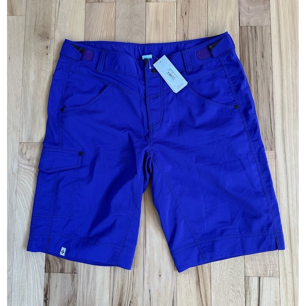 NWT Specialized Women's Andorra Comp Shorts Indigo Purple Large Slim FIT $85